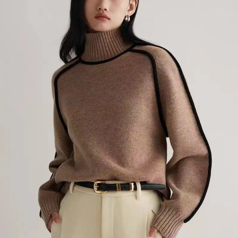 Jersey Lara de Cuello Alto — Estilo Elegante y Atemporal