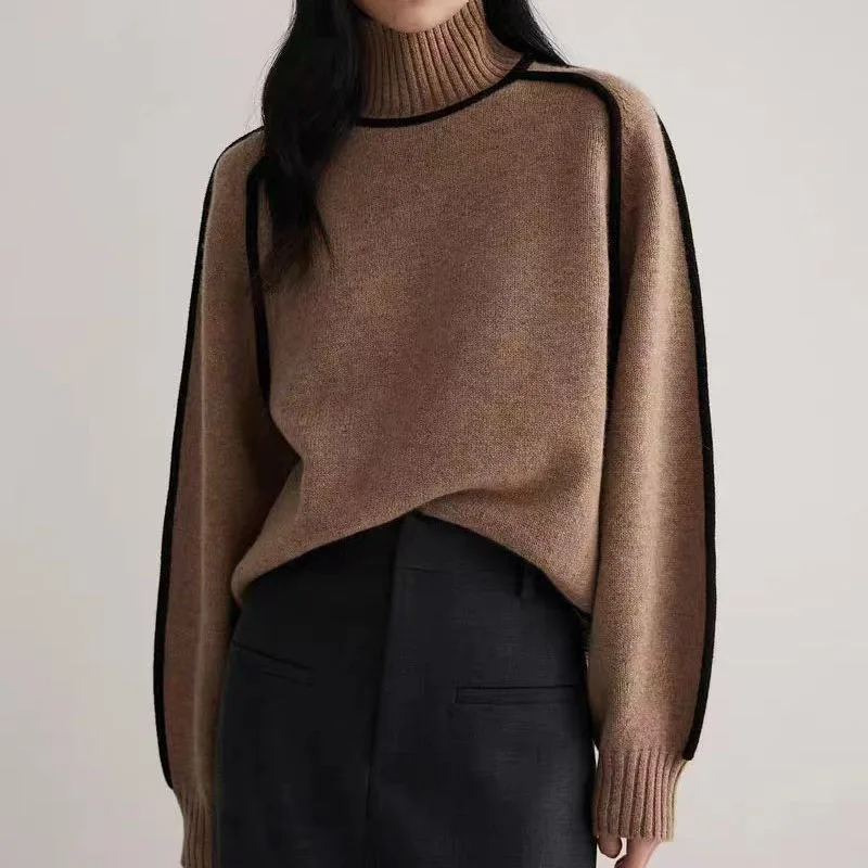 Jersey Lara de Cuello Alto — Estilo Elegante y Atemporal