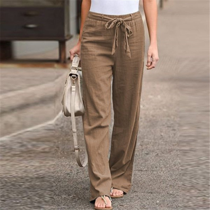 Pantalones Larsa de Lino — Elegancia Natural y Comodidad