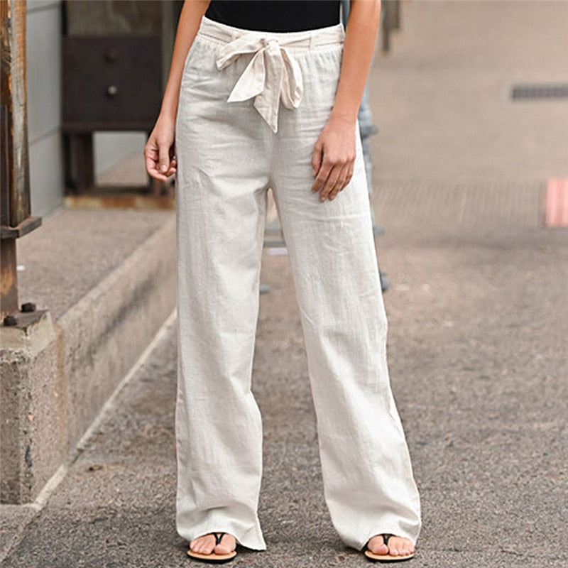 Pantalones Larsa de Lino — Elegancia Natural y Comodidad