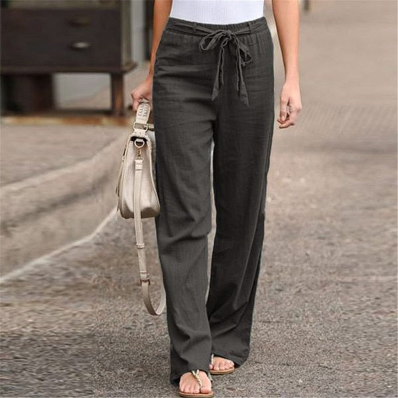 Pantalones Larsa de Lino — Elegancia Natural y Comodidad