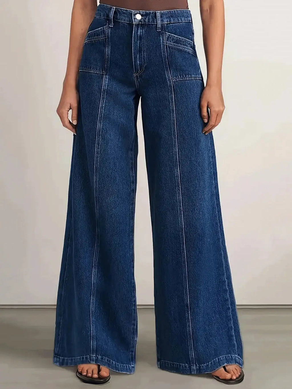 Vaqueros Lara Wide-Leg — Versatilidad Elegante