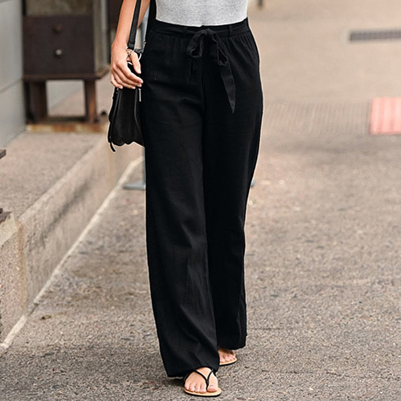 Pantalones Larsa de Lino — Elegancia Natural y Comodidad
