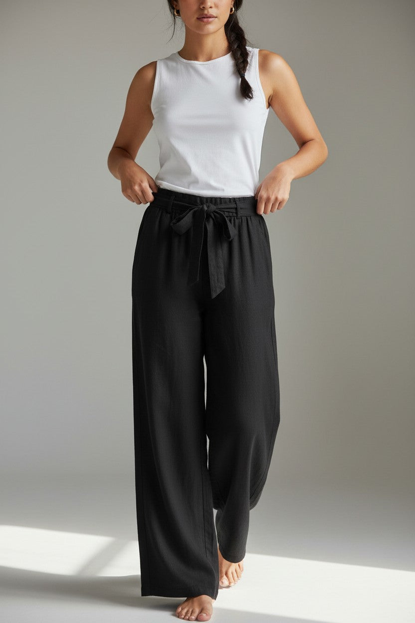 Pantalones Larsa de Lino — Elegancia Natural y Comodidad