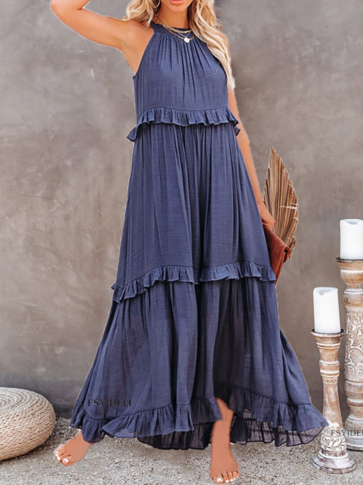 Vestido Sophia — Fluidez y Elegancia Premium