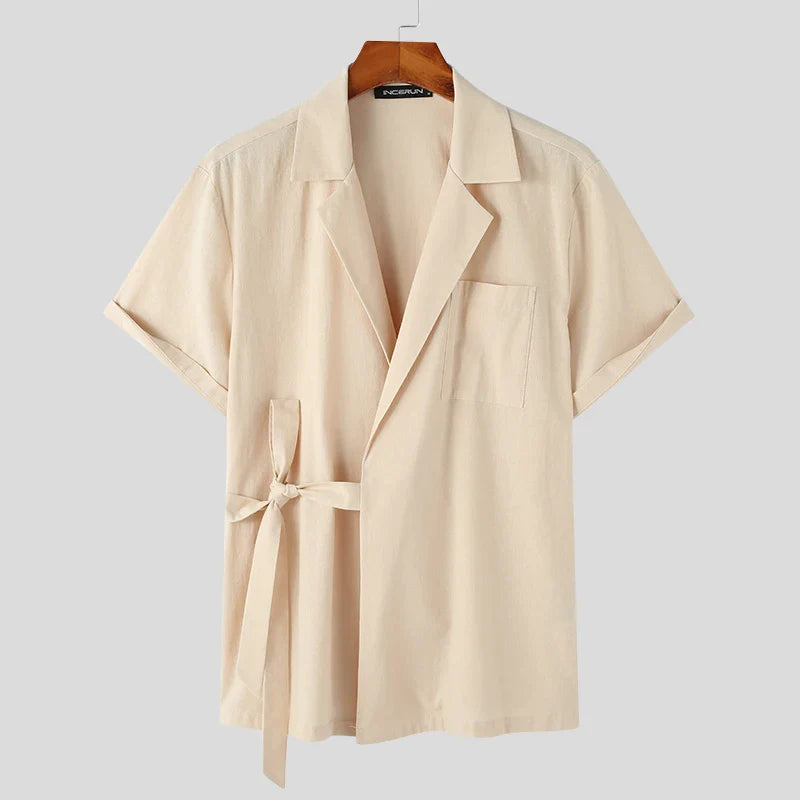 Camisa Matteo de Manga Corta — Estilo Elegante y Moderno