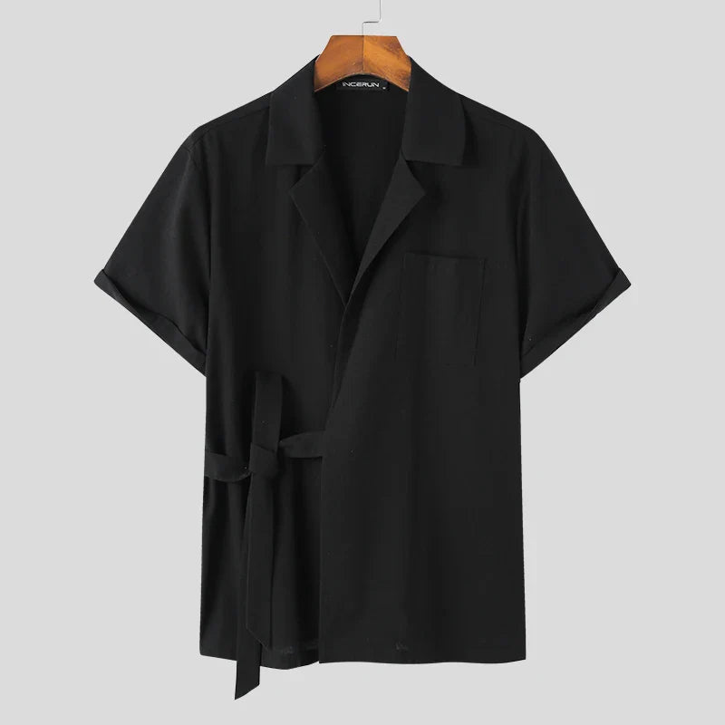 Camisa Matteo de Manga Corta — Estilo Elegante y Moderno