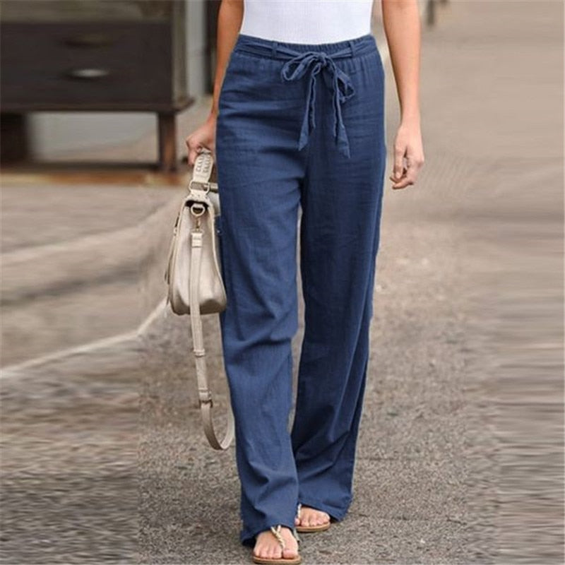 Pantalones Larsa de Lino — Elegancia Natural y Comodidad