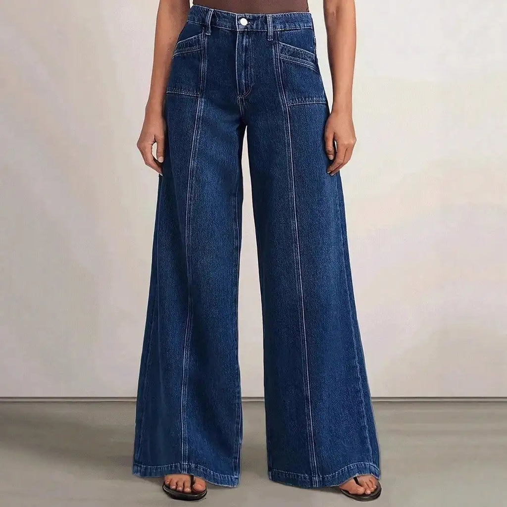 Vaqueros Lara Wide-Leg — Versatilidad Elegante