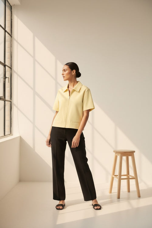 Blusa con Cierre Serena — Elegancia premium