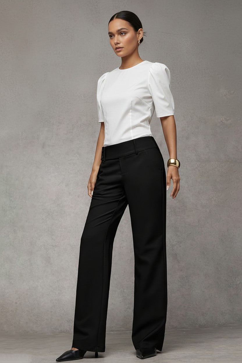 Pantalón Aida - De traje acampanado