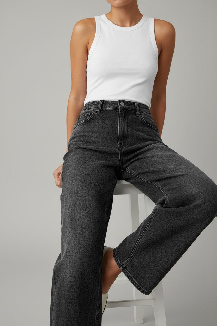 Vaqueros Bianca Wide Leg  — Ajuste Favorecedor Premium